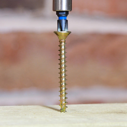 TIMCO C2 Strong-Fix Multi-Purpose Premium Countersunk Gold Woodscrews — Box