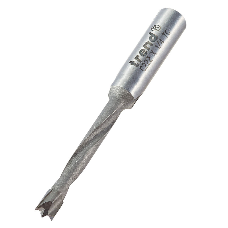 C222X1/4TC - Dowel drill 4mm x 30mm cut