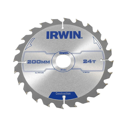Irwin® Construction Circular Saw Blade 200 x 30mm x 24T ATB IRWIN® - RockBottom Northampton