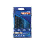 Faithfull HSS Drill Bit Set of 13 1/16-1/4 x 1/64 Faithfull - RockBottom Northampton