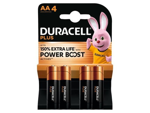 Duracell AA Cell Plus with Power Boost Batteries (Pack 4) Duracell - RockBottom Northampton