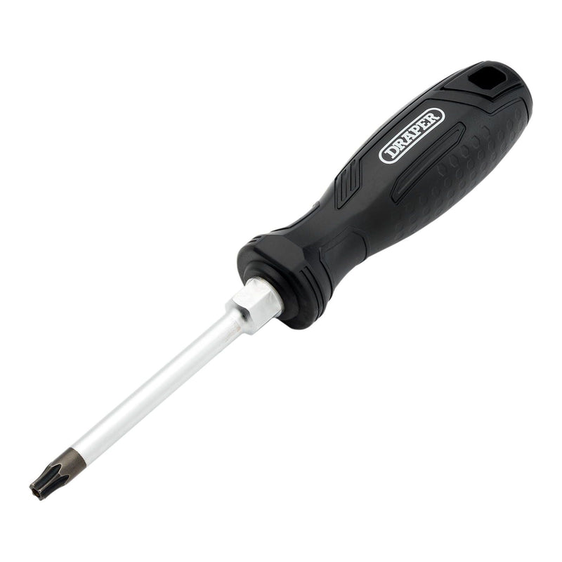 Draper Draper TX-STAR Tamperproof Hard Grip Screwdriver, T40H x 100mm Draper - Town Tools