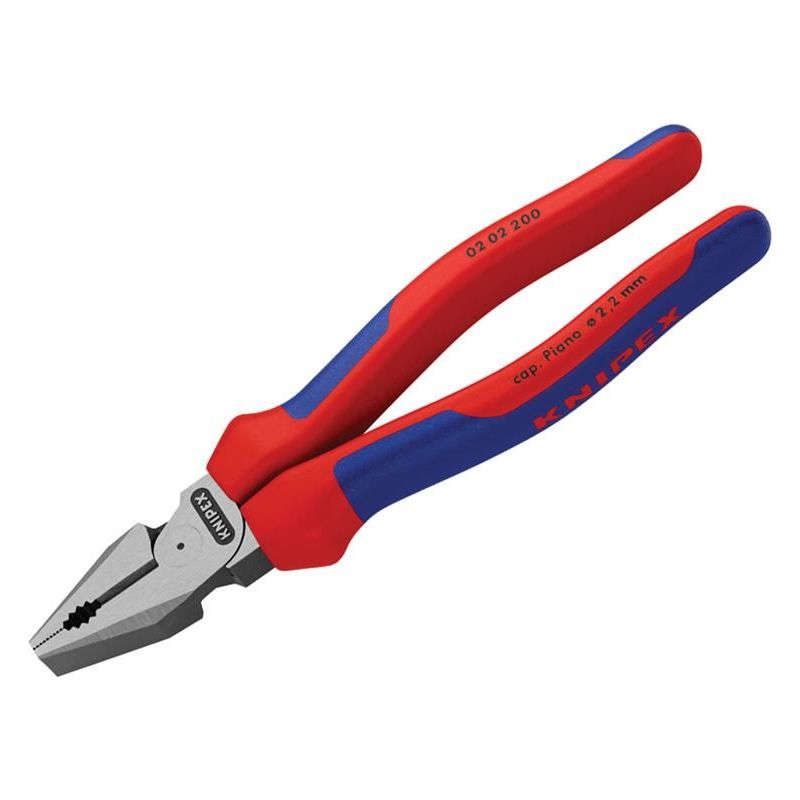 Knipex High Leverage Combination Pliers Multi-Component Grip 200mm Knipex - RockBottom Northampton