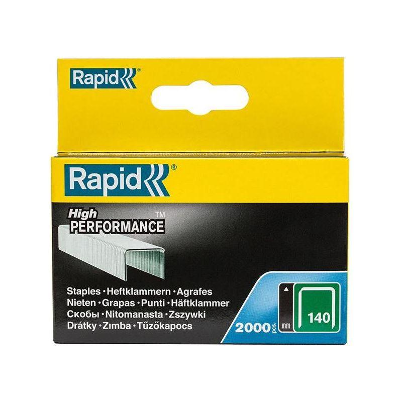 Rapid 140/6 6mm Galvanised Staples (Box 2000) Rapid - RockBottom Nothampton