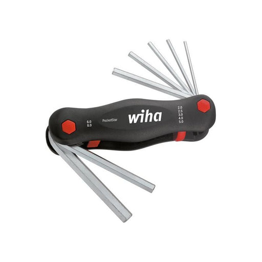 Wiha PocketStar Hex Key Set, 7 Piece (2-8mm) Wiha - RockBottom Northampton