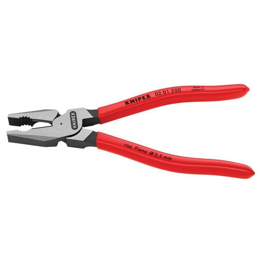 Knipex High Leverage Combination Pliers PVC Grip 200mm (8in) Knipex - RockBottom Northampton