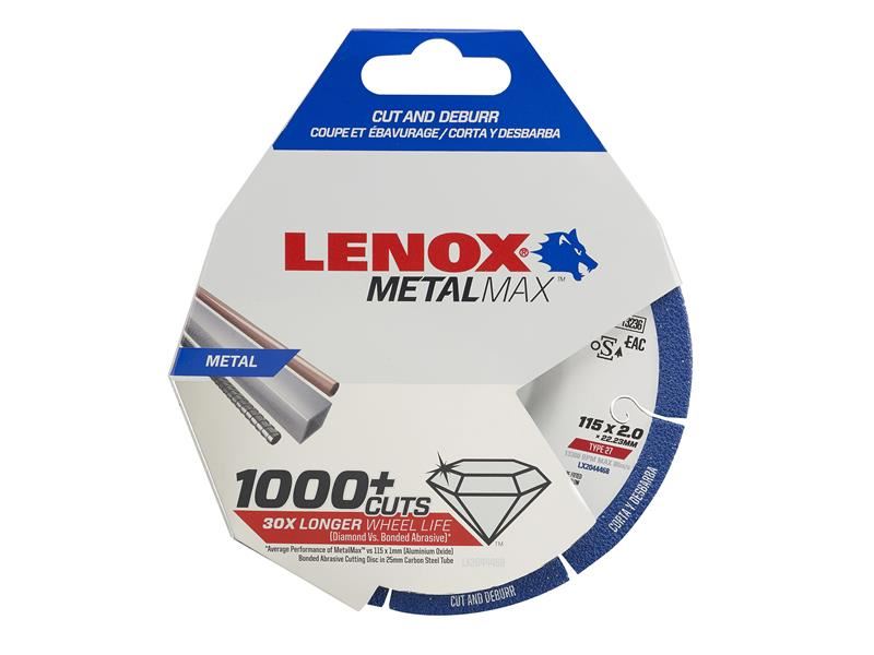 LENOX METALMAX Diamond Blade 115 x 2.0 x 22.23mm LENOX - RockBottom Northampton
