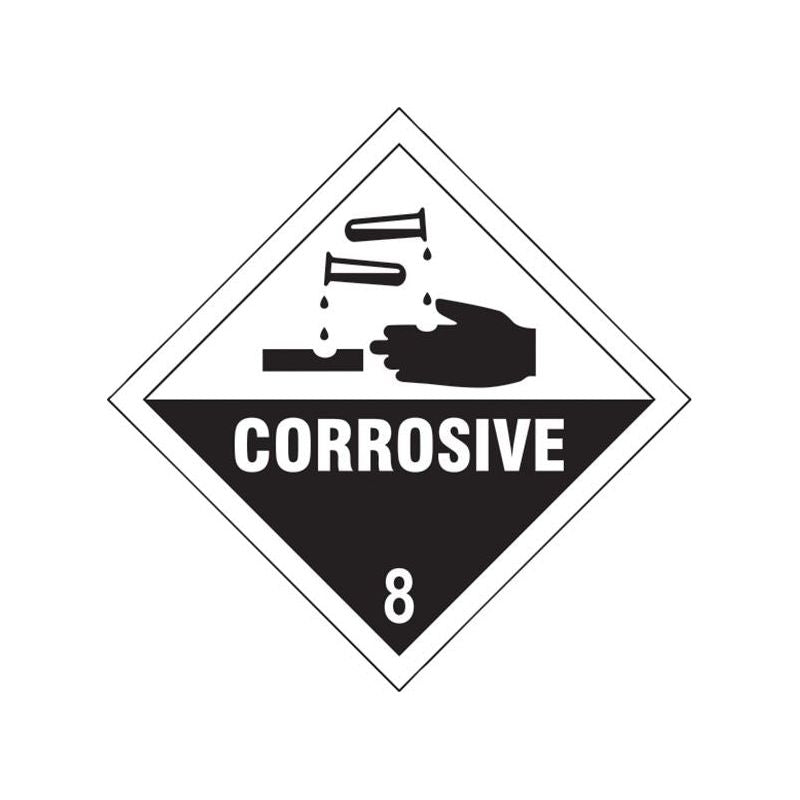 Scan Corrosive 8 - Self Adhesive Vinyl Sign 100 x 100mm Scan - RockBottom Nothampton