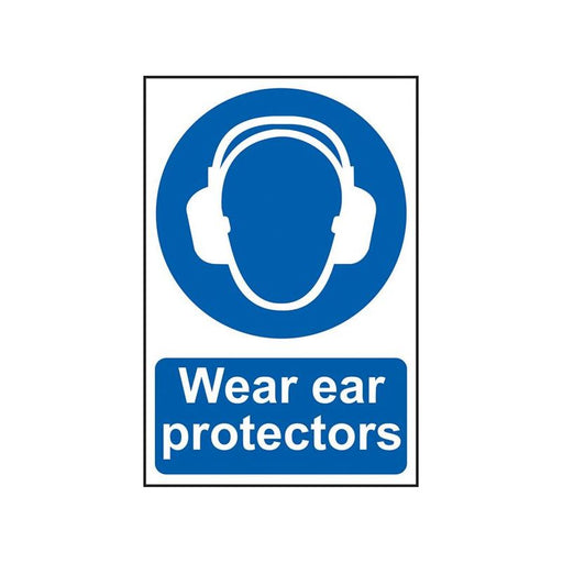Scan Wear Ear Protectors - PVC Sign 200 x 300mm Scan - RockBottom Nothampton