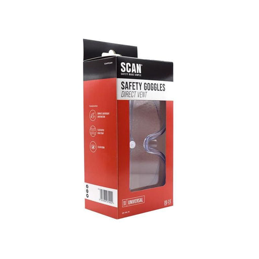 Scan Direct Ventilation Safety Goggles Scan - RockBottom Nothampton