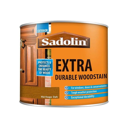 Sadolin Extra Durable Woodstain Heritage Oak 500ml Sadolin - RockBottom Nothampton