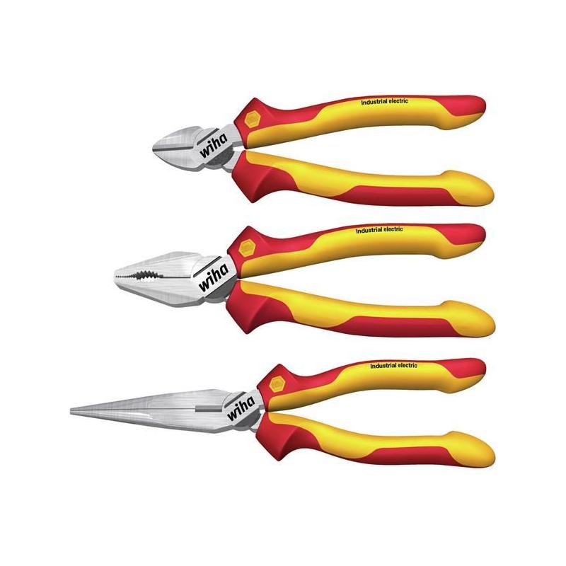 Wiha Industrial electric Pliers Set, 3 Piece Wiha - RockBottom Northampton