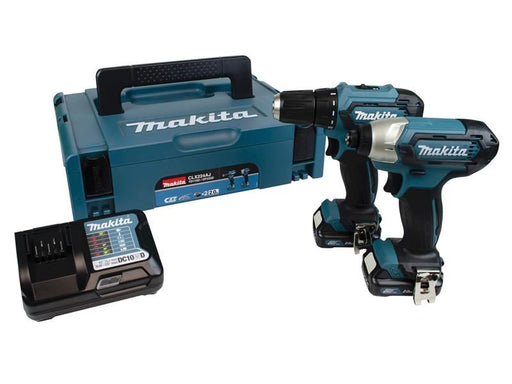 Makita CLX224AJ 12Vmax CXT Twin Pack 12V 2 x 2.0Ah Makita - NorthantsTrade Northampton 
