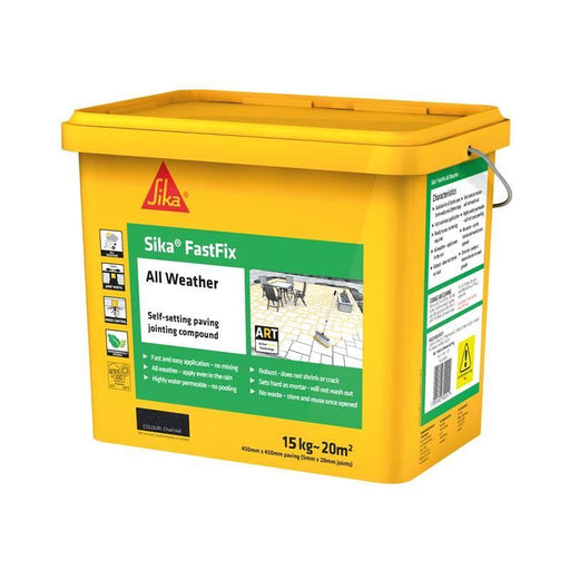 Everbuild Sika Sika® FastFix All Weather Charcoal 15kg Everbuild Sika - RockBottom Northamptin