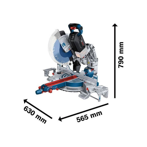 Bosch GCM 18V-305 GDC Professional BITURBO Mitre Saw 18V Bare Unit Bosch - NorthantsTrade Northampton