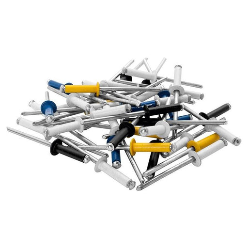 Rapid Automotive Rivets 4.8 x 16mm 4 Colours Blister of 32 Rapid - RockBottom Nothampton