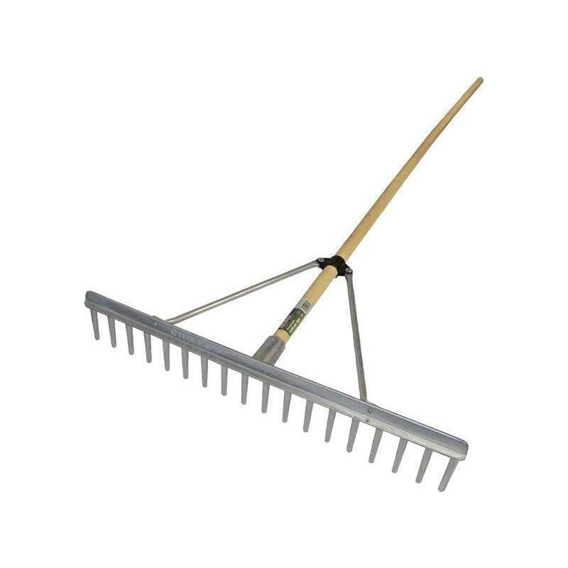 Faithfull Aluminium Landscape Rake Wooden Handle FSC 100% Faithfull - RockBottom Northampton