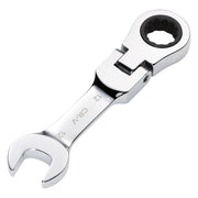 Draper HI-TORQ Metric Stubby Flexible Head Ratchet Combination Spanner, 12mm Draper - Town Tools