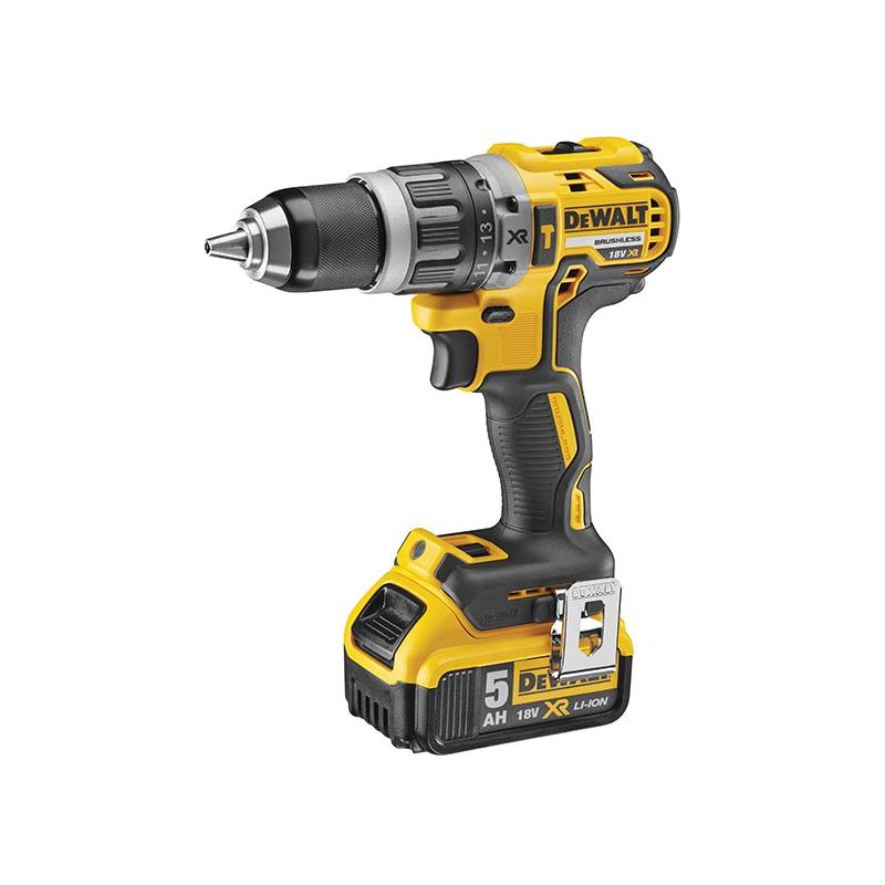Dewalt Power Tools DCD796P1 XR Brushless Combi Drill 18V 1 x 5.0Ah Li-ion DeWALT Power Tools - RockBottom Northampton