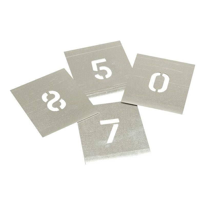 Stencils Set of Zinc Stencils - Figures 2in Walleted Stencils - RockBottom Nothampton