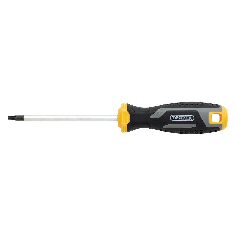Draper Draper TX-STAR Tamperproof Soft Grip Screwdriver, T20H x 100mm Draper - Town Tools