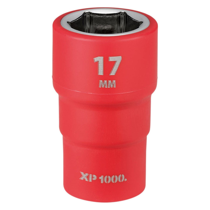 Draper XP1000 VDE Socket, 3/8" Sq. Dr., 17mm Draper - Town Tools