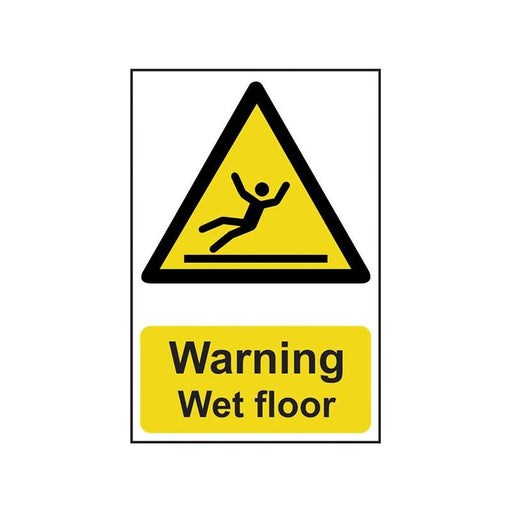 Scan Warning Wet Floor - PVC Sign 200 x 300mm Scan - RockBottom Nothampton