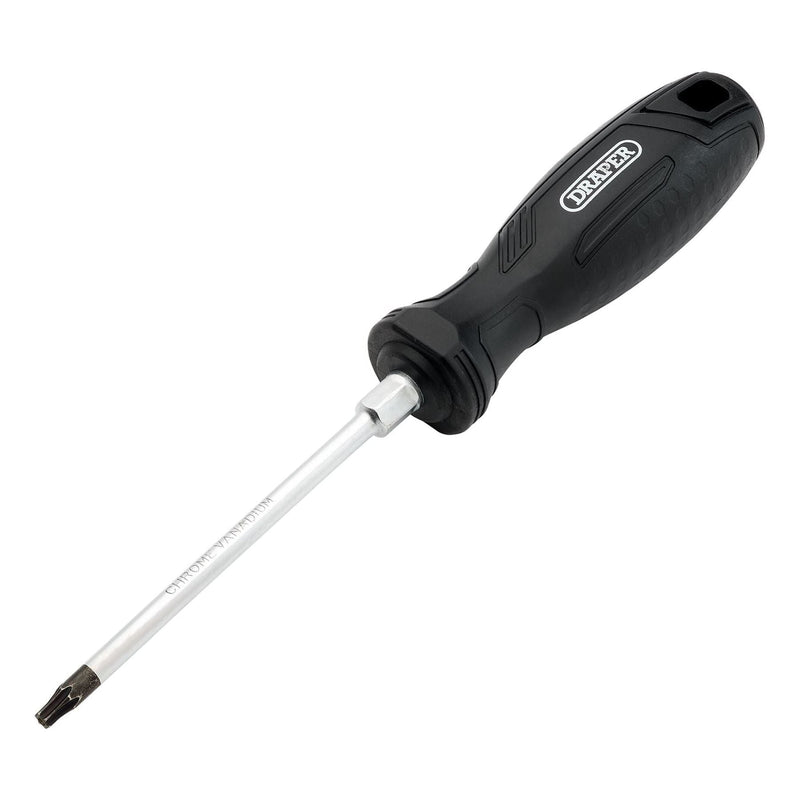 Draper Draper TX-STAR Tamperproof Hard Grip Screwdriver, T20H x 100mm Draper - Town Tools