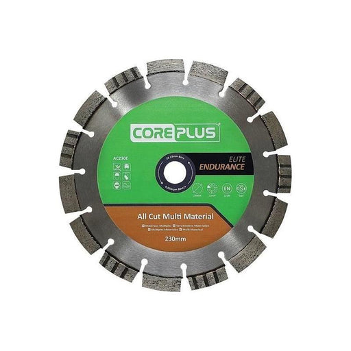 Coreplus AC230E Elite All Cut Multi-Material Diamond Blade 230mm CorePlus - RockBottom Northampton