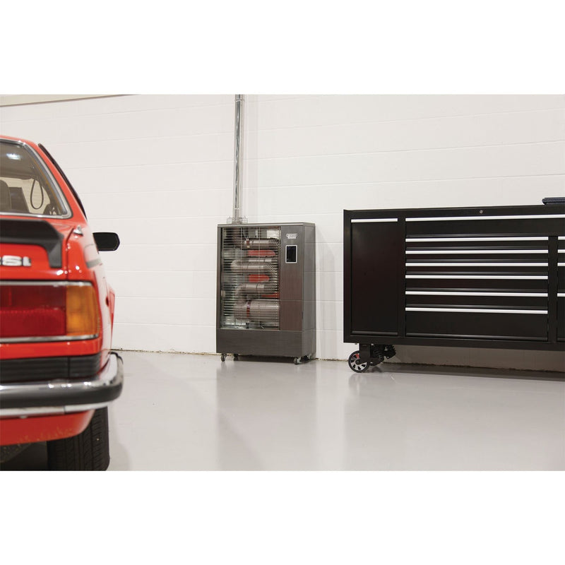 Draper 230V Far Infrared Diesel Heater with Flue Kit, 40,000 BTU/11.6kW 18037 Draper - Town Tools 