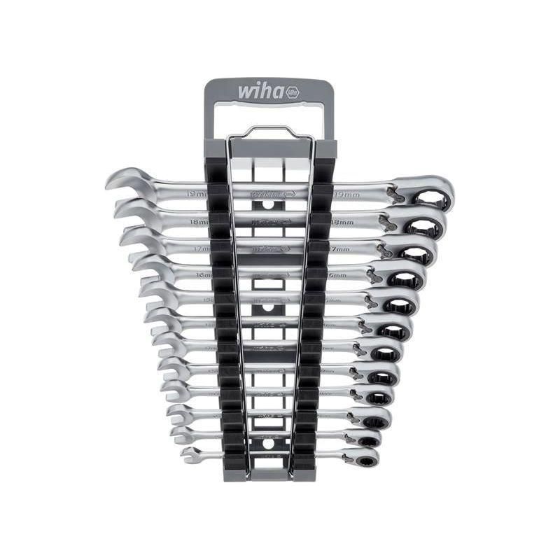Wiha Ring Ratchet Spanner Set, 12 Piece Wiha - RockBottom Northampton