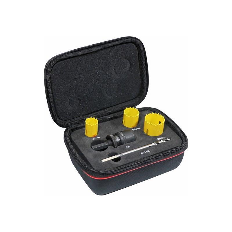 Starrett KFC03051 Kwik-Change Electrician's Holesaw Kit, 8 Piece Starrett - RockBottom Nothampton