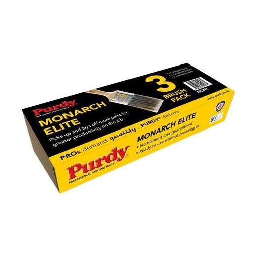 Purdy® Monarch™ Elite™ Paint Brush Set, 3 Piece Purdy® - RockBottom Nothampton