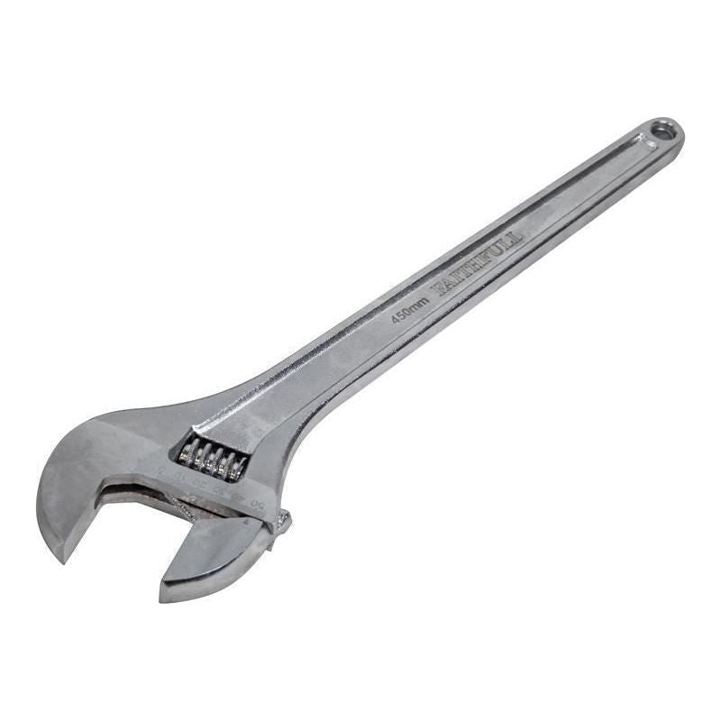 Faithfull Chrome Adjustable Spanner 450mm (18in) Faithfull - RockBottom Northampton