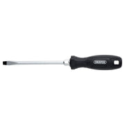 Draper Slotted Hard Grip Screwdriver, 8.0 x 150mm Draper - Town Tools