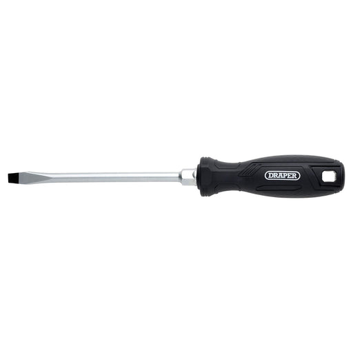 Draper Slotted Hard Grip Screwdriver, 8.0 x 150mm Draper - Town Tools