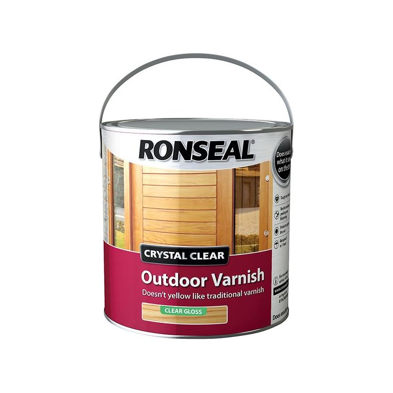 Ronseal Crystal Clear Outdoor Varnish Matt 750ml Ronseal - RockBottom Nothampton