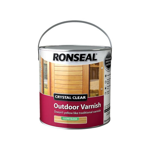 Ronseal Crystal Clear Outdoor Varnish Matt 750ml Ronseal - RockBottom Nothampton