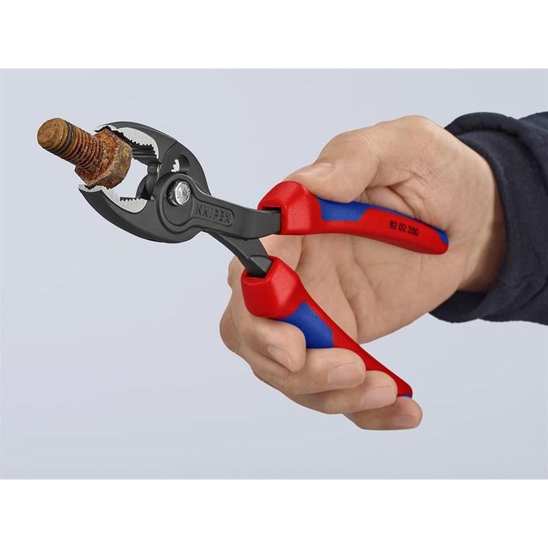 Knipex TwinGrip Slip Joint Pliers Multi-Component Grip 200mm Knipex - RockBottom Northampton