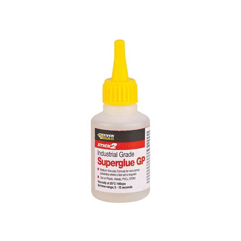 Everbuild Sika Industrial Superglue General Purpose 50g Everbuild Sika - RockBottom Northamptin