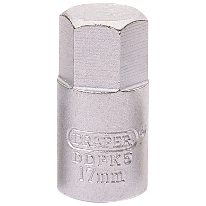 Draper Hexagon Drain Plug Key, 3/8 Sq. Dr., 17mm 38323 Draper - Town Tools 