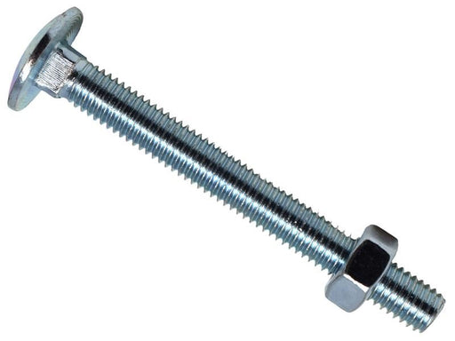 METALMATE Cup Square Hex Bolt & Nut ZP M8 x 100mm Box 10 METALMATE� - RockBottom Northampton