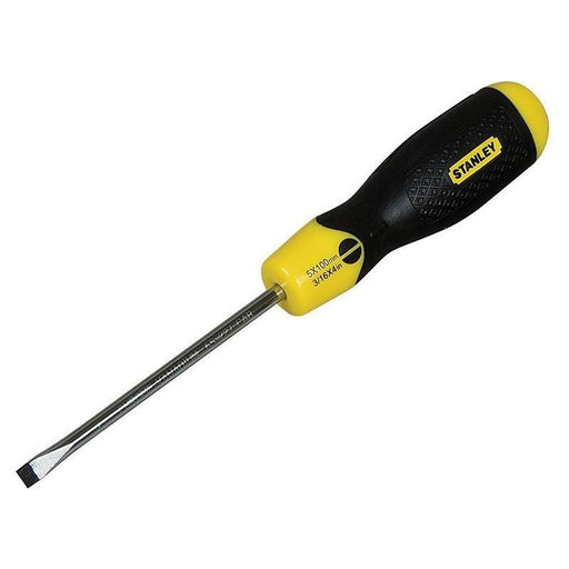 Stanley® Hand Tools Cushion Grip Screwdriver Flared Tip 5 x 100mm STANLEY® Hand Tools - RockBottom Nothampton