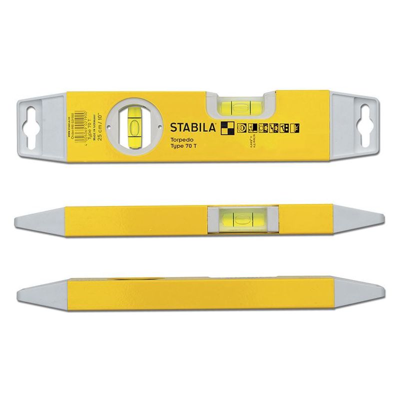 Stabila 70T Torpedo Level 25cm Stabila - RockBottom Nothampton