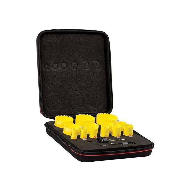 Starrett KDC13021 Deep Cut Bi-Metal Universal Holesaw Kit, 15 Piece Starrett - RockBottom Nothampton