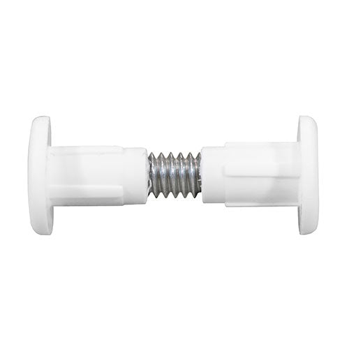 TIMCO Plastic Cabinet Connector Bolts White - 28mm