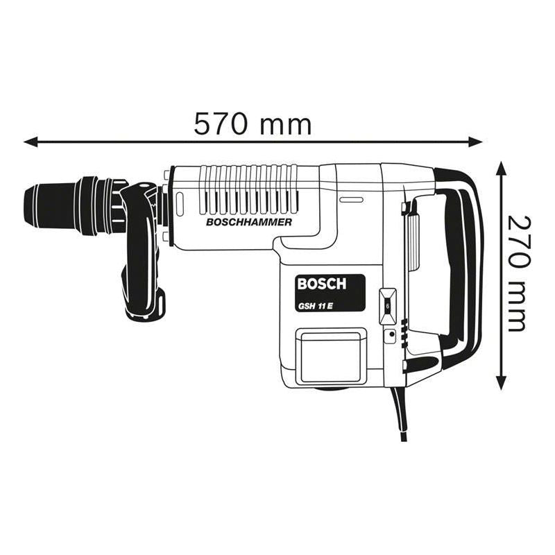 Bosch GSH 11 E SDS-Max Professional Demolition Hammer 1500W 240V Bosch - RockBottom Northampton
