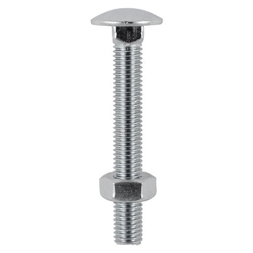 TIMCO Carriage Bolts DIN603 & Hex Full Nut DIN934 A2 Stainless Steel