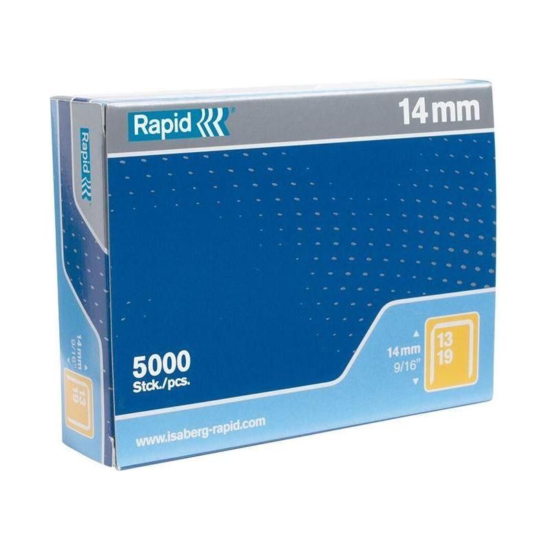 Rapid 13/14 14mm Galvanised Staples (Box 5000) Rapid - RockBottom Nothampton