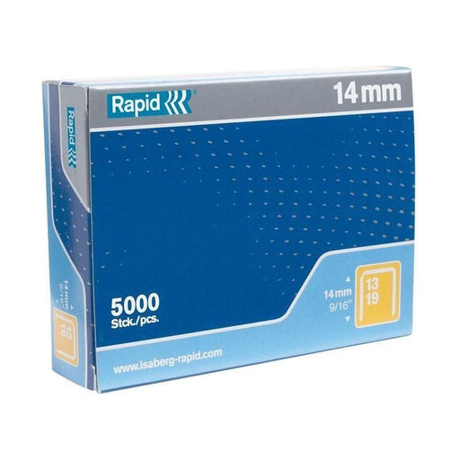 Rapid 13/14 14mm Galvanised Staples (Box 5000) Rapid - RockBottom Nothampton